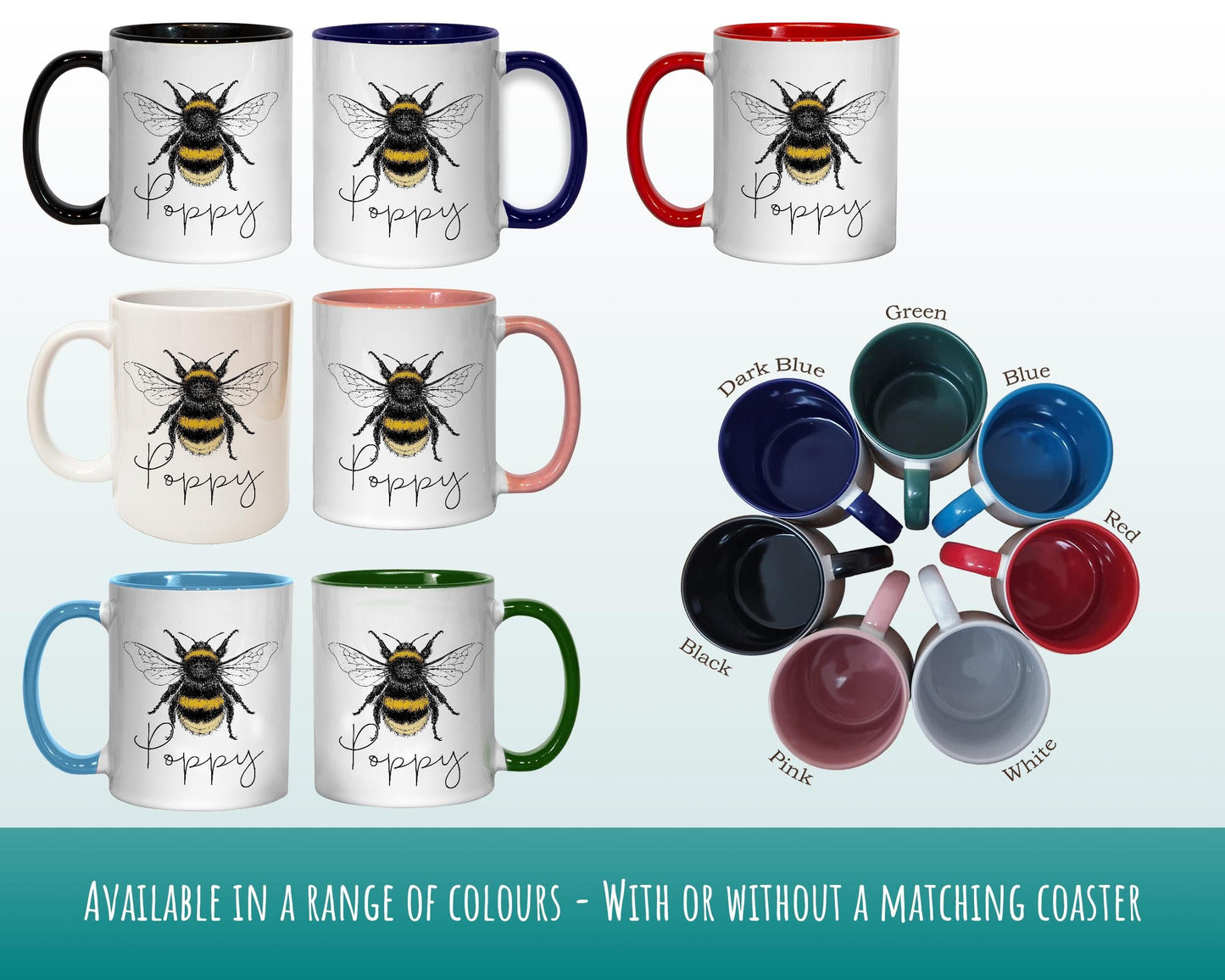 Personalised Bumble Bee Coffee Mug MGZ038