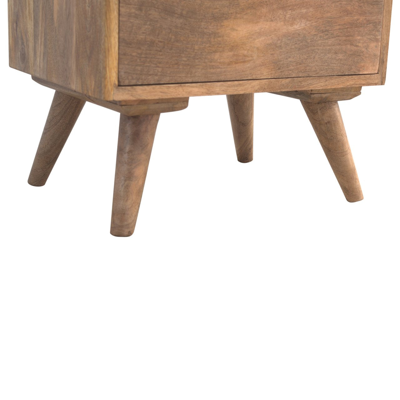 Mini Cement Chip Drawer Bedside Table | Oak-Ish Solid Mango Wood