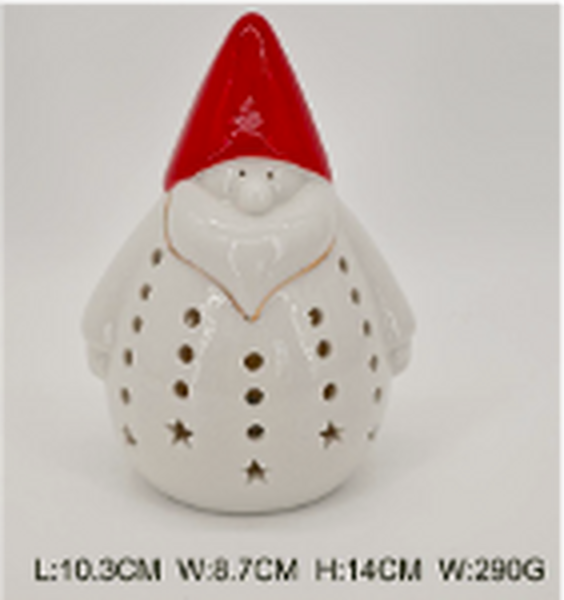 Medium LED Santa Ornament