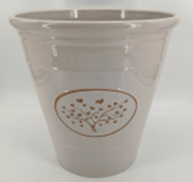 Cream Round Love Heart Tree Planter(40cm)
