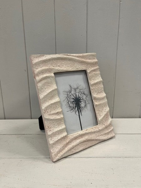 Sandy Beach Textured Photo Frame. 4X6"