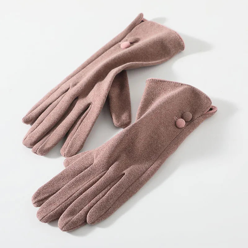 Women's Basic Simple Style Solid Color Gloves