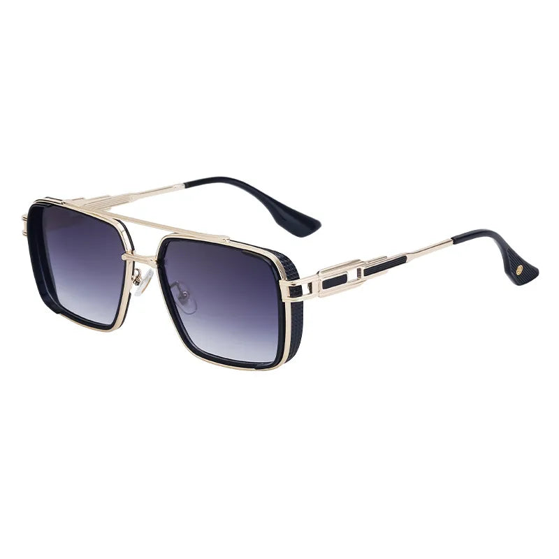 Retro Classic Style Square Pc Square Full Frame Men's Sunglasses