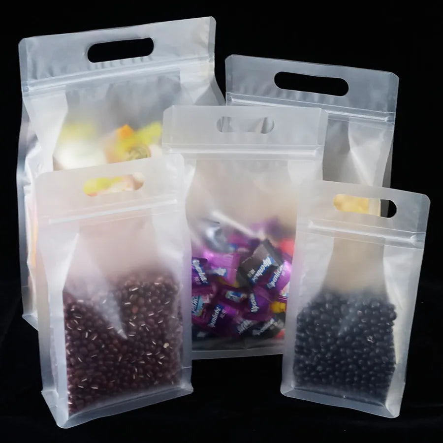 simple style solid color plastic food packaging bag