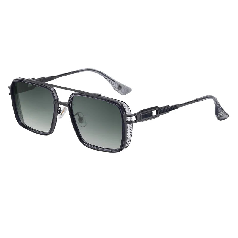 Retro Classic Style Square Pc Square Full Frame Men's Sunglasses