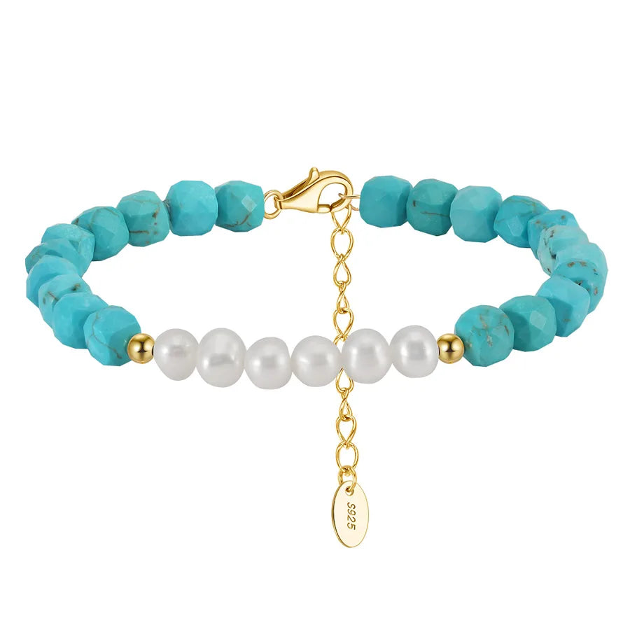 925 Sterling Silver Freshwater Pearl Bracelets Elegant