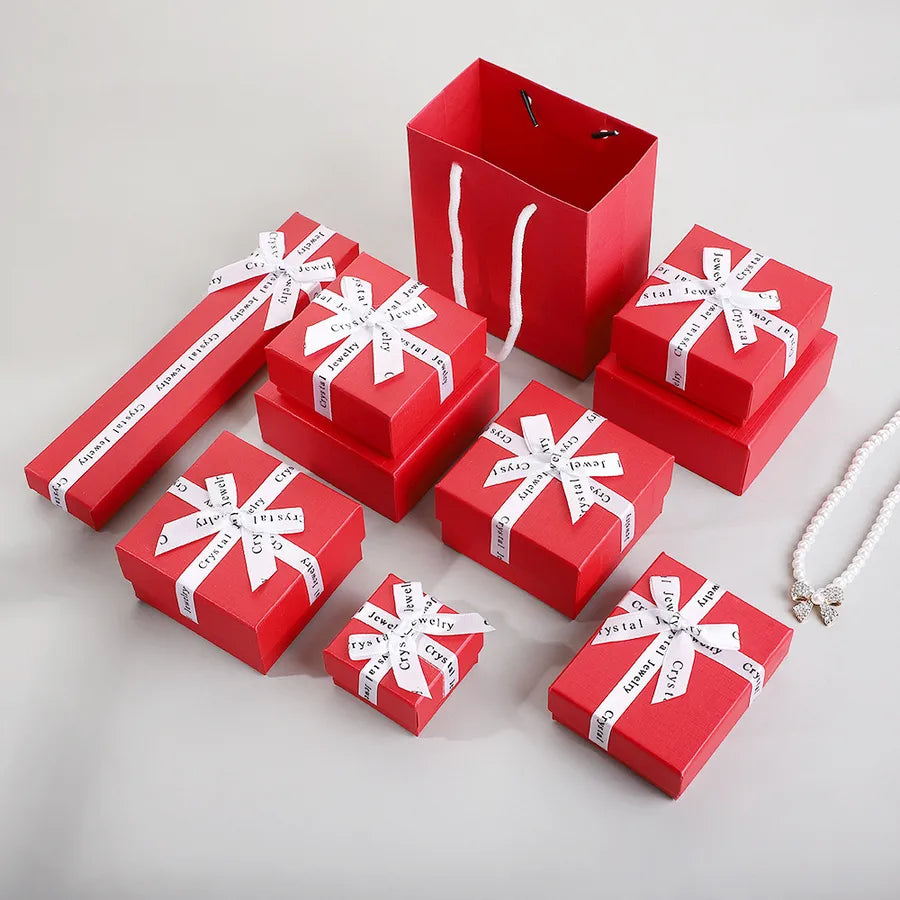 1 Piece Paper Simple Style Daily Solid Color Jewelry Boxes