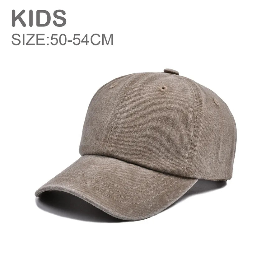 Children Unisex Streetwear Solid Color Baseball Cap