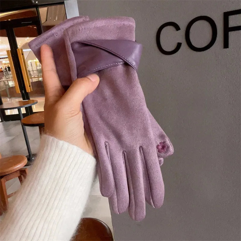 Women's Casual Elegant Solid Color Gloves