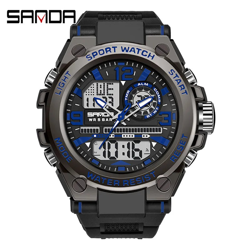 modern style solid color electronic men's watches