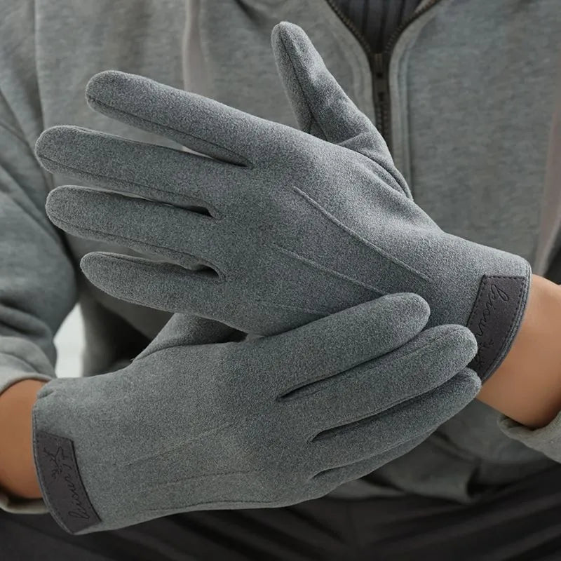 Men's Casual Retro Solid Color Gloves