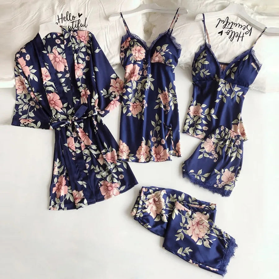 women's sexy leaf flower polyester printing shorts sets pants sets
