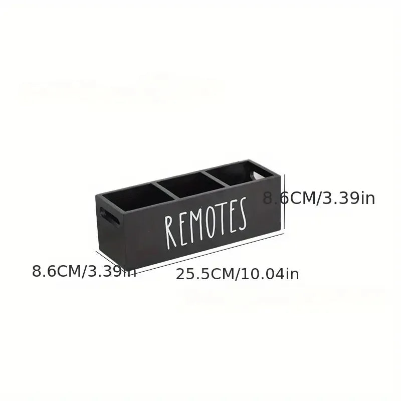 Casual letter Solid Color Wood Storage Box