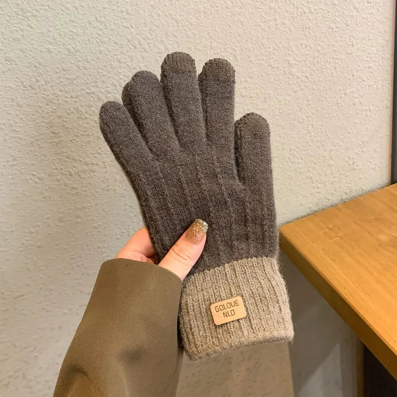 women's casual simple style solid color gloves 1 pair