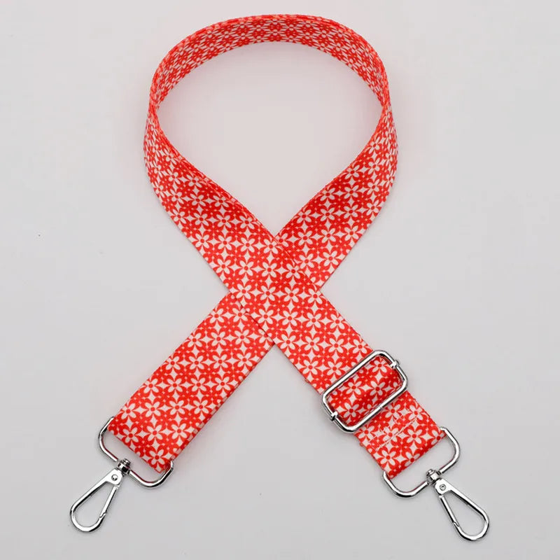 Polyester Stripe Lingge Leopard Bag Strap