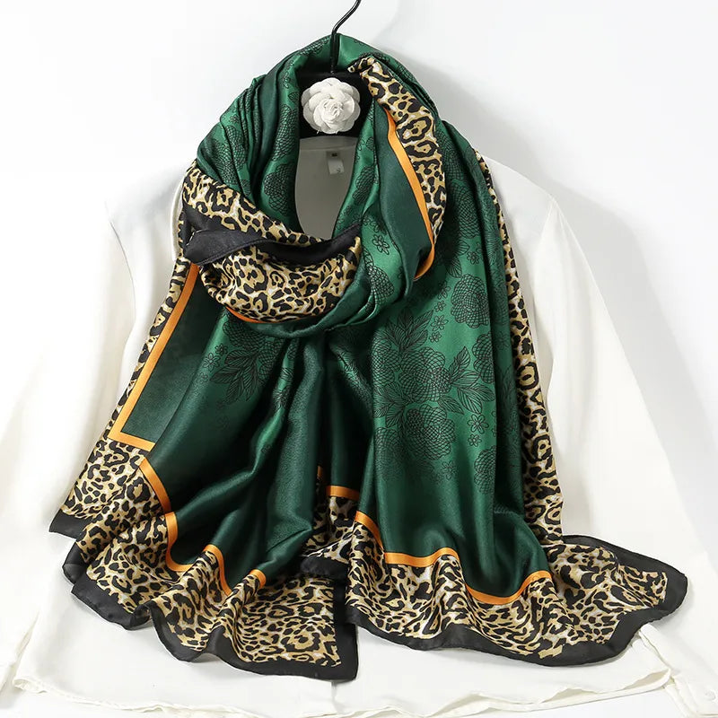 women's lady flower cloud brocade printing scarf