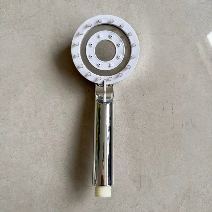 Spray shower booster shower head frosted black hand-held shower head suit five-speed multi-function universal interface