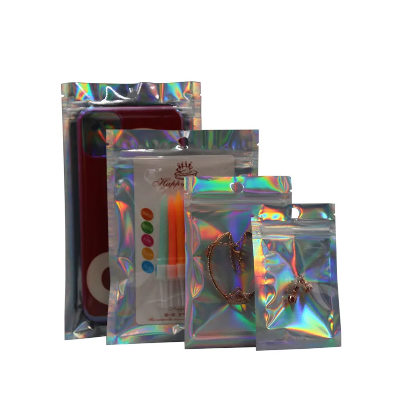 simple style solid color plastic storage bag