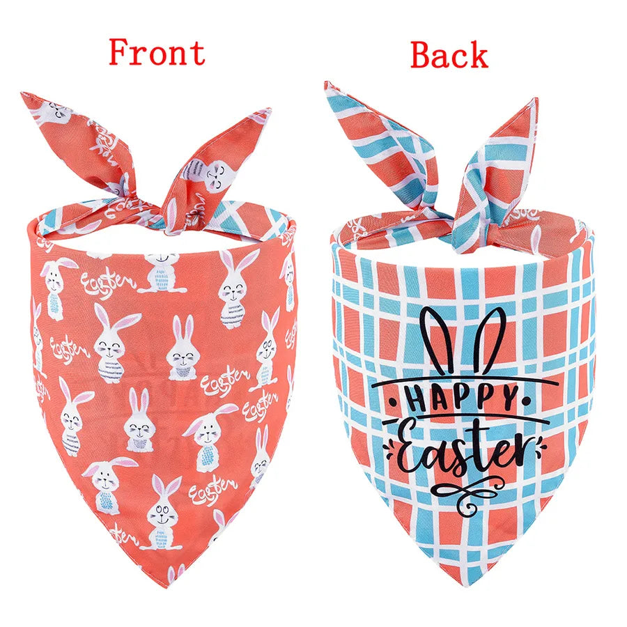 Cute Polyester Easter Cartoon pet saliva towel