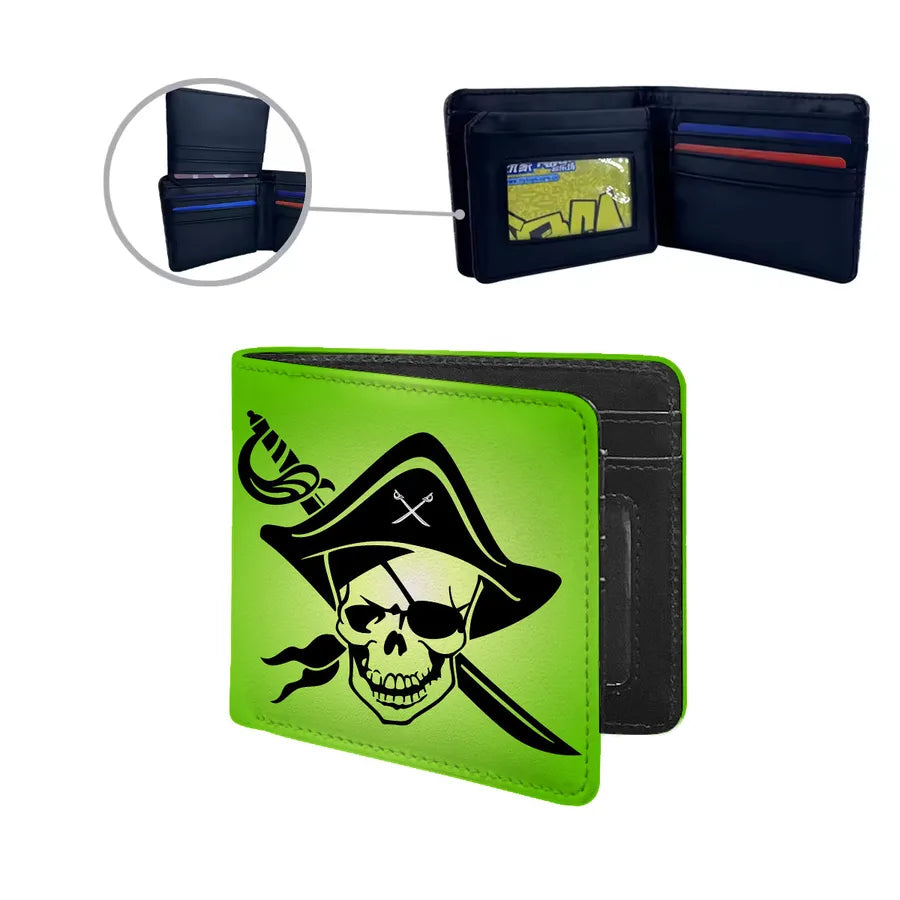 Men's Skull Pu Leather Flip Cover Wallets
