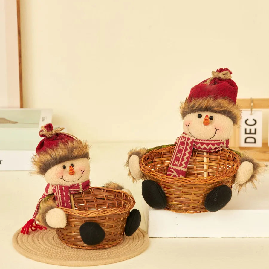 Christmas Cute Doll Party candy basket