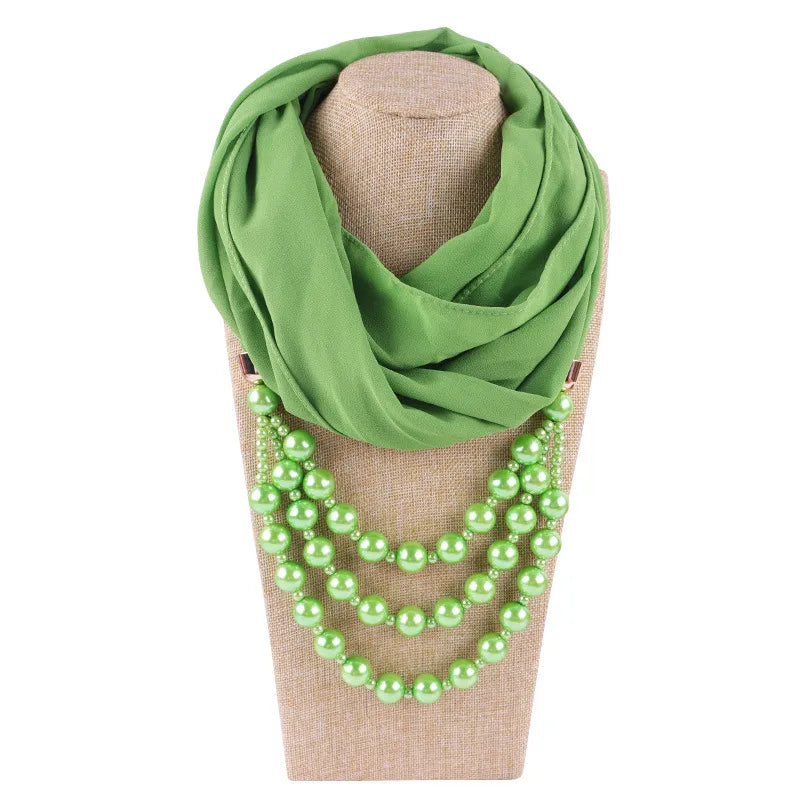 women's streetwear solid color chiffon patchwork winter scarves