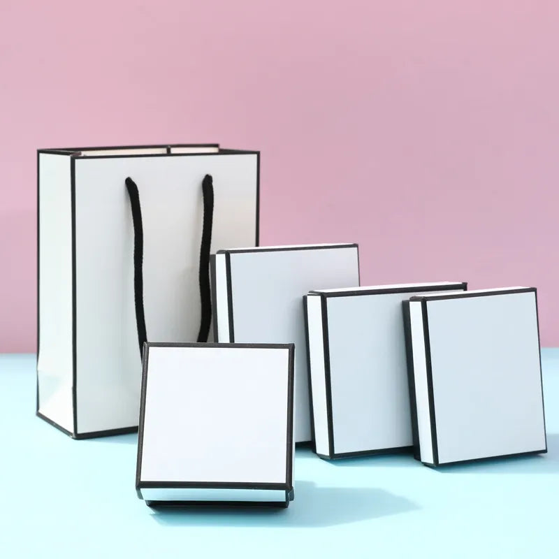 1 Piece Paper Basic Simple Style Daily Square Jewelry Boxes