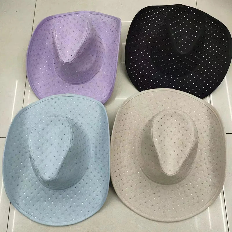Men's Retro Ethnic Style Solid Color Big Eaves Fedora Hat
