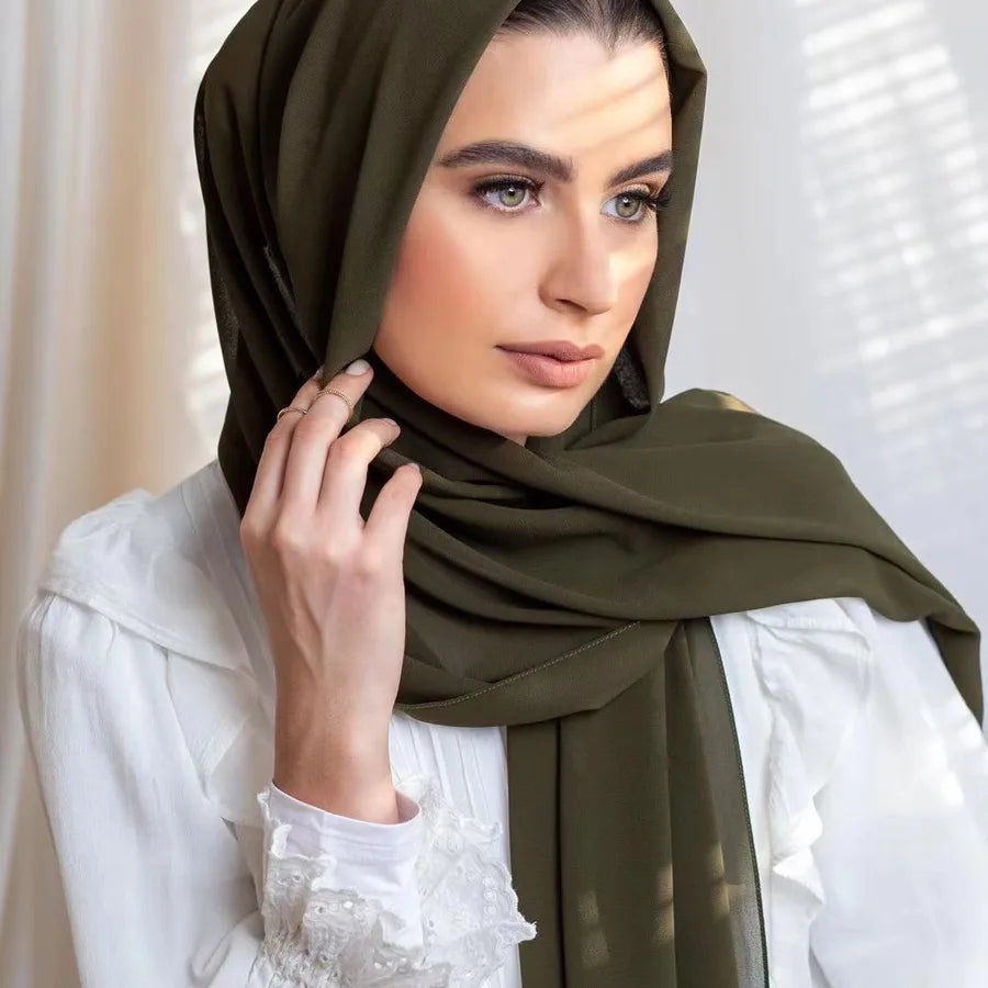 Unisex Basic Simple Style Solid Color Polyester Kerchief