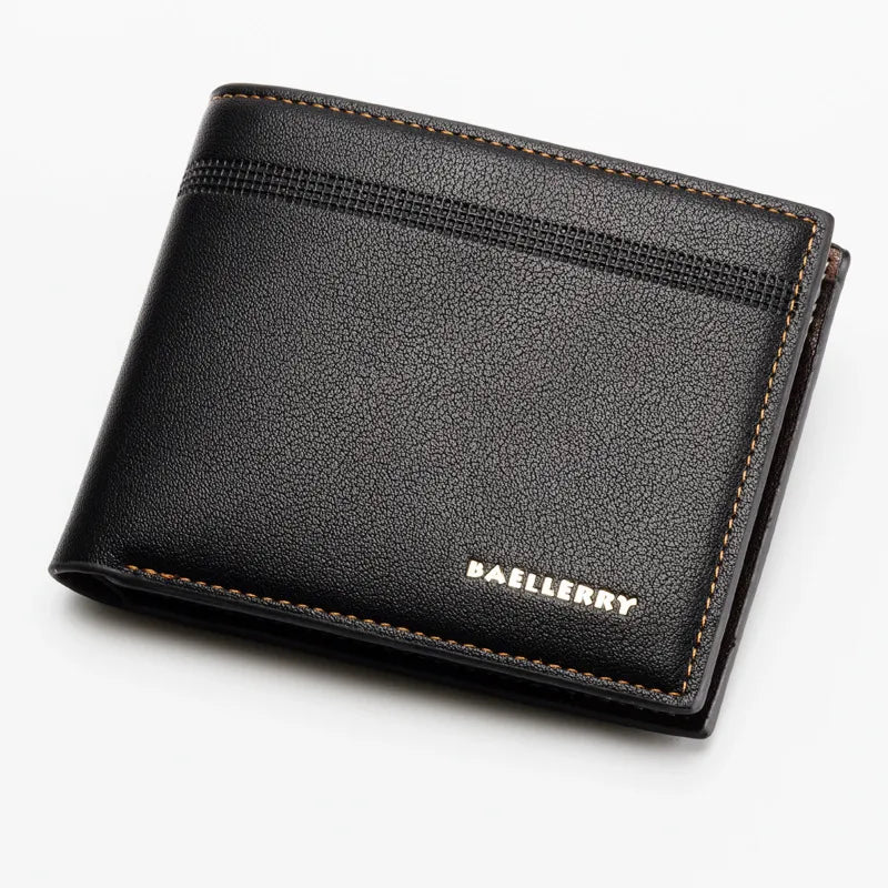 men's stripe paint finish wallets