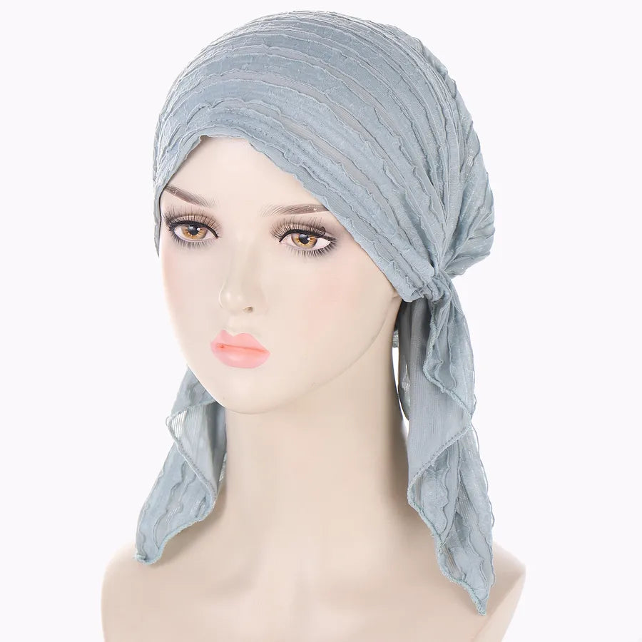 Women's Casual Classic Style Solid Color Polyester Hijab