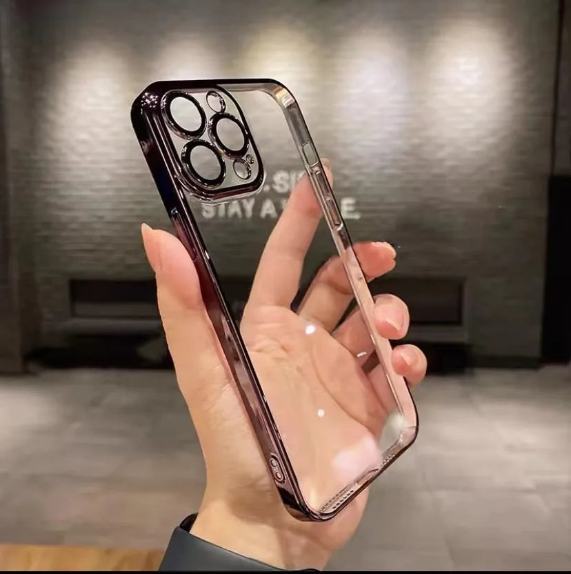 simple style transparent plastic   phone accessories