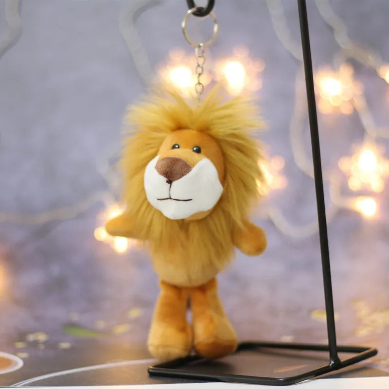 cute lion plush bag pendant keychain