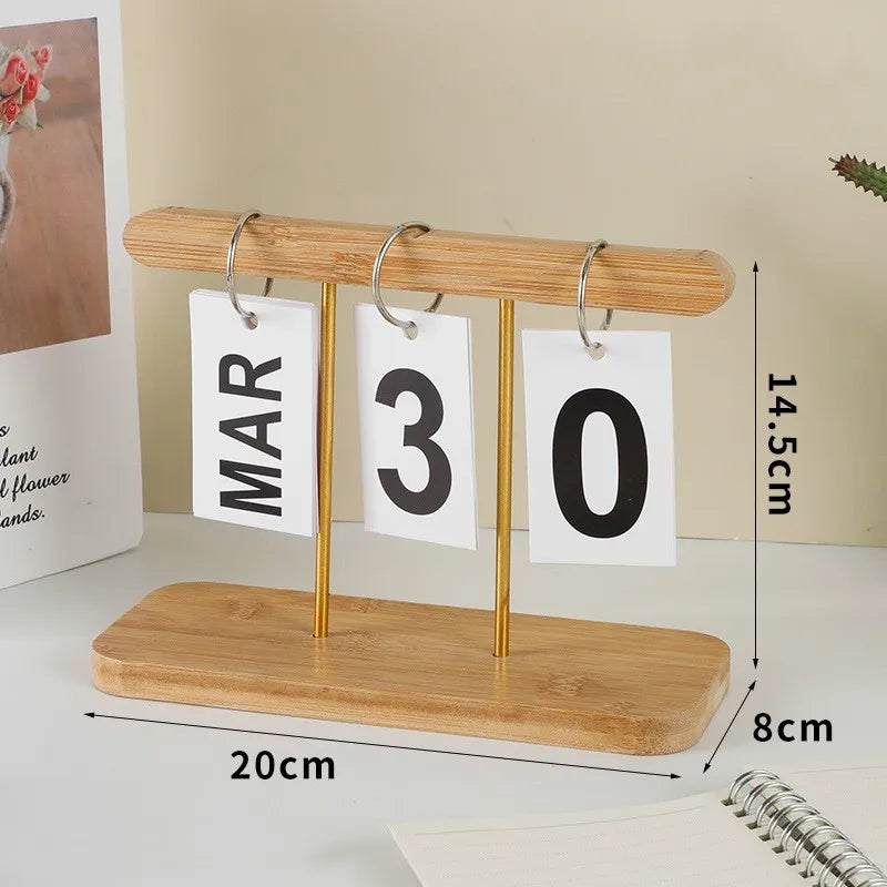 Simple Style Number Solid Color Wood Artificial Decorations