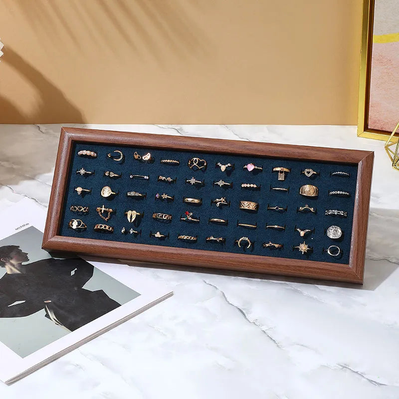 Simple Style Classic Style Solid Color Density plate Tree Pattern Paper Flannel Patchwork Jewelry Display Jewelry Rack