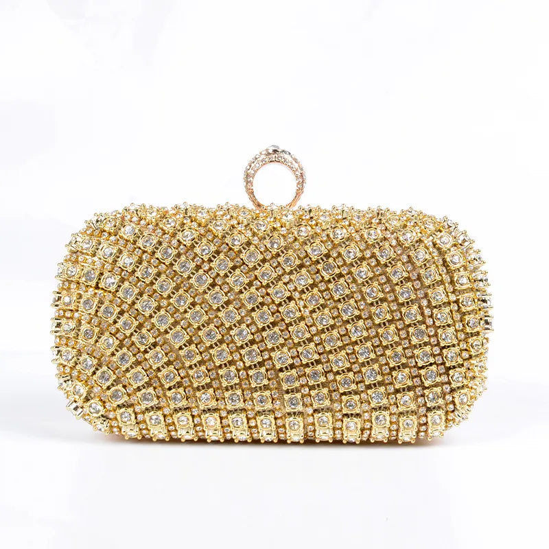 Plastic Metal Glittery Square Evening Bags