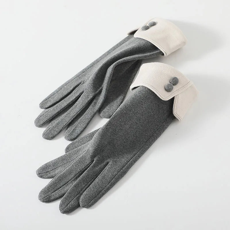 Women's Basic Simple Style Solid Color Gloves