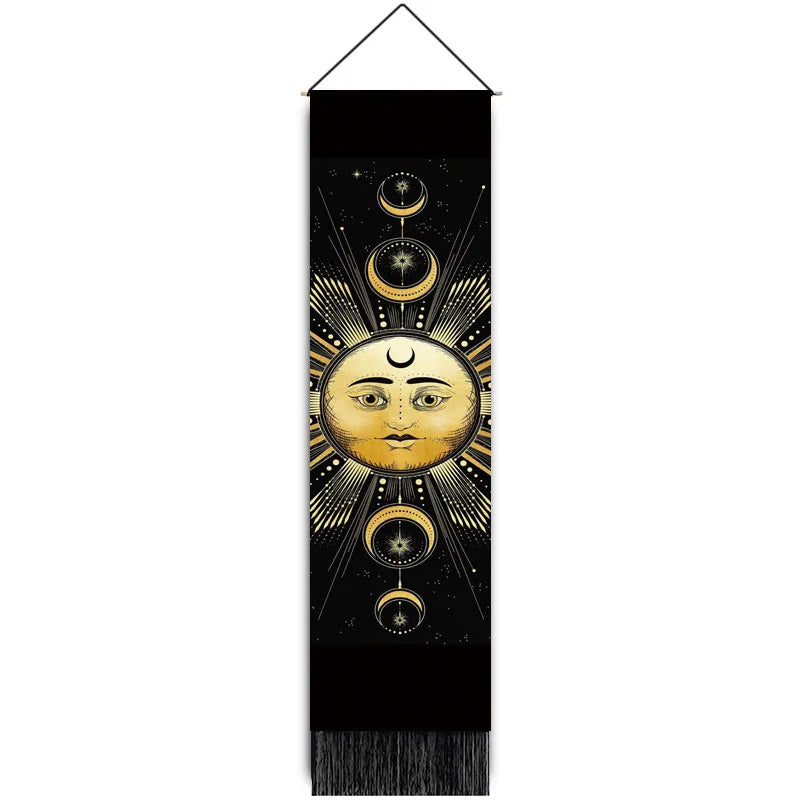 glam classical landscape polyester tapestry artificial decorations
