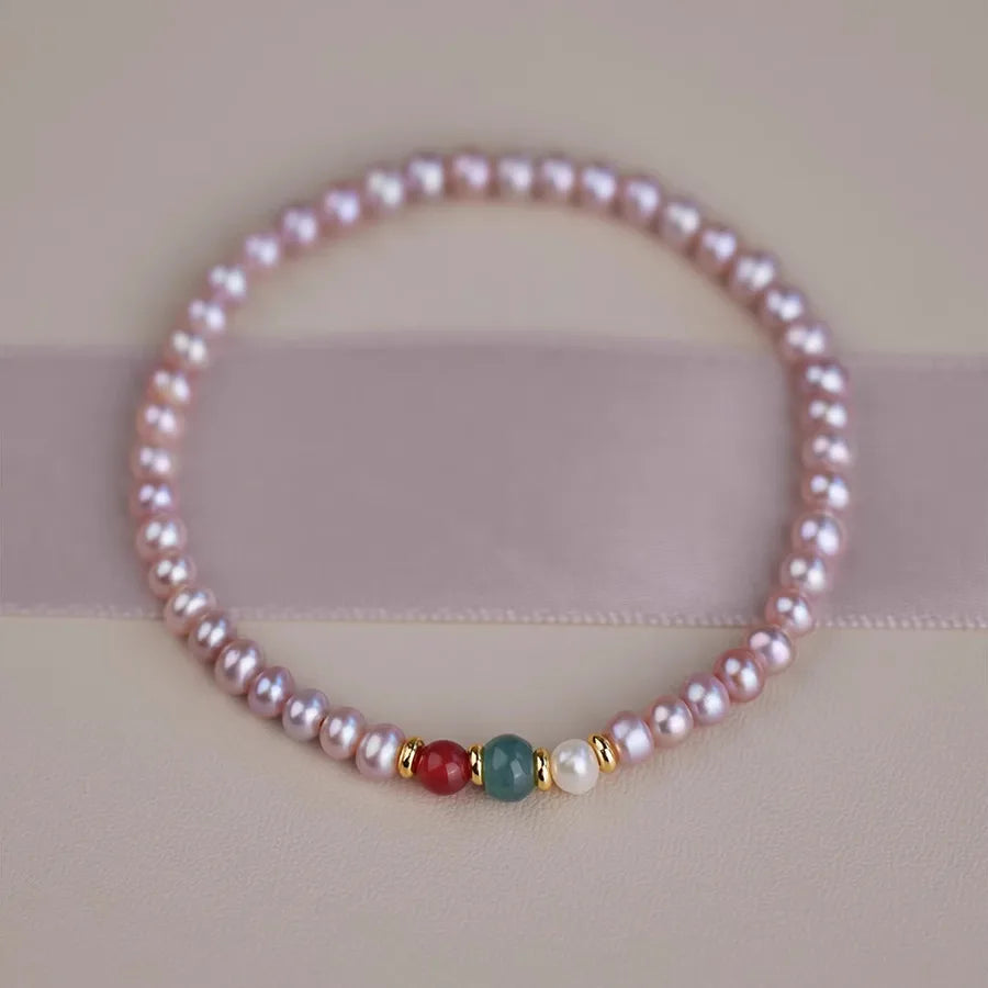 Alloy Freshwater Pearl Plating Bracelets