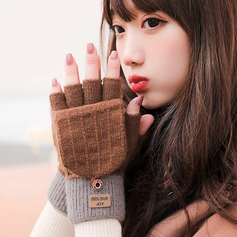 unisex simple style solid color gloves 1 set