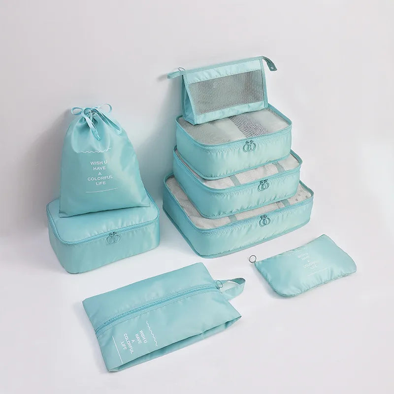 casual solid color cloth storage bag