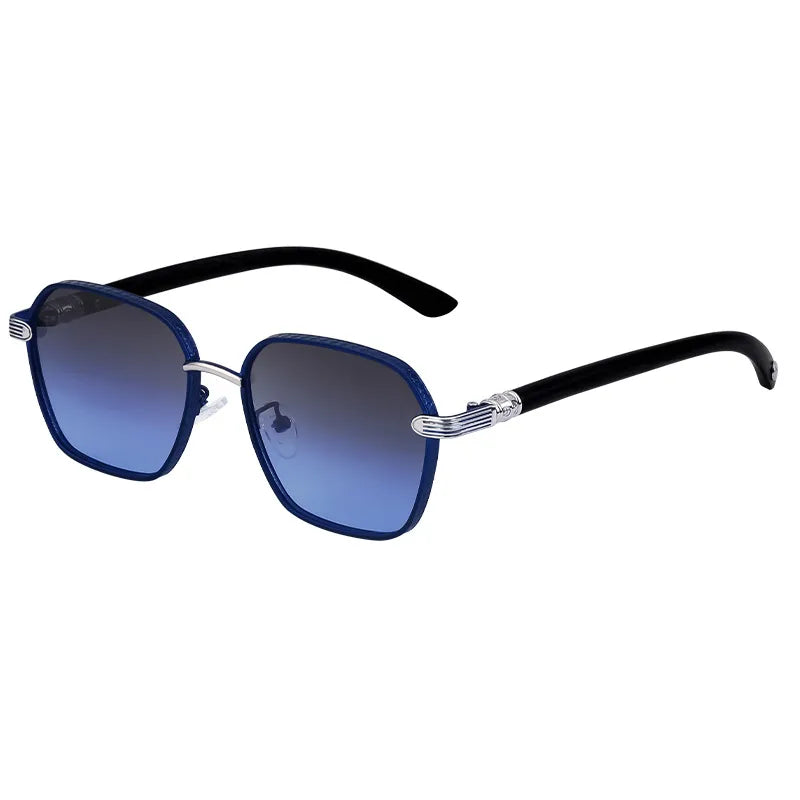 Vacation Classic Style Solid Color Pc Square Full Frame Men's Sunglasses