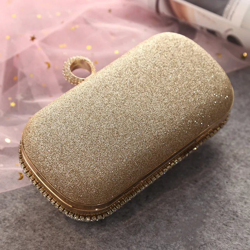 polyester flower pearls square evening bags
