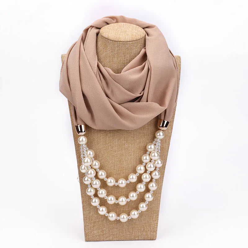 women's streetwear solid color chiffon patchwork winter scarves