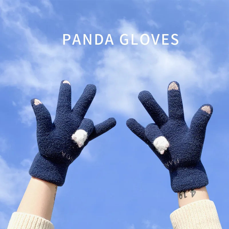 unisex simple style solid color gloves 1 set