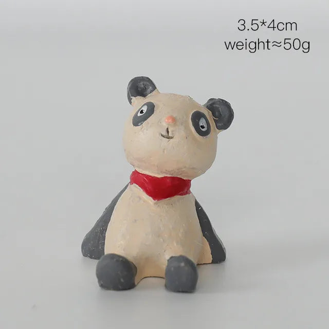 cute cartoon resin ornaments artificial decorations