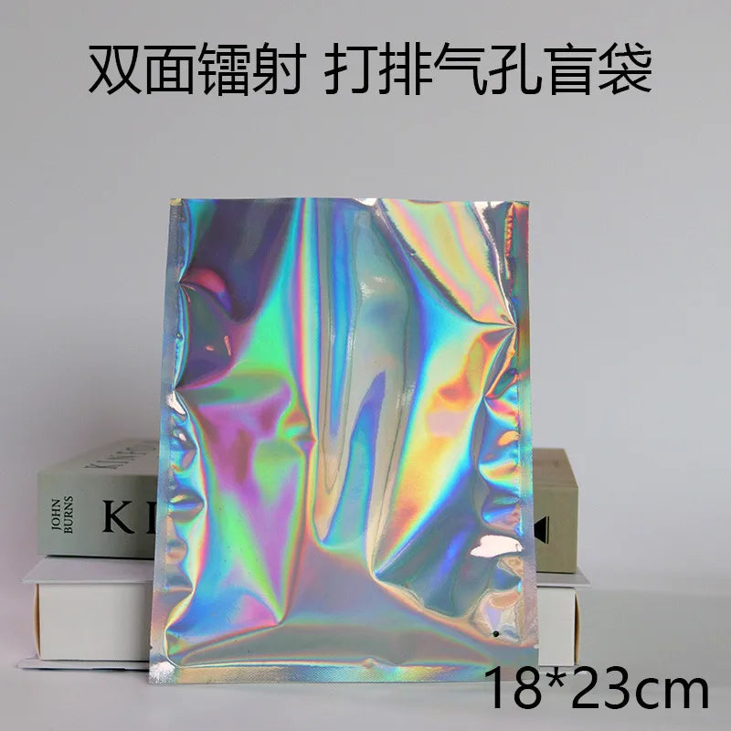 simple style solid color plastic storage bag