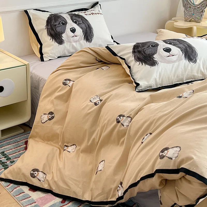 Cute Dog Cat Cotton Beddings Bedding