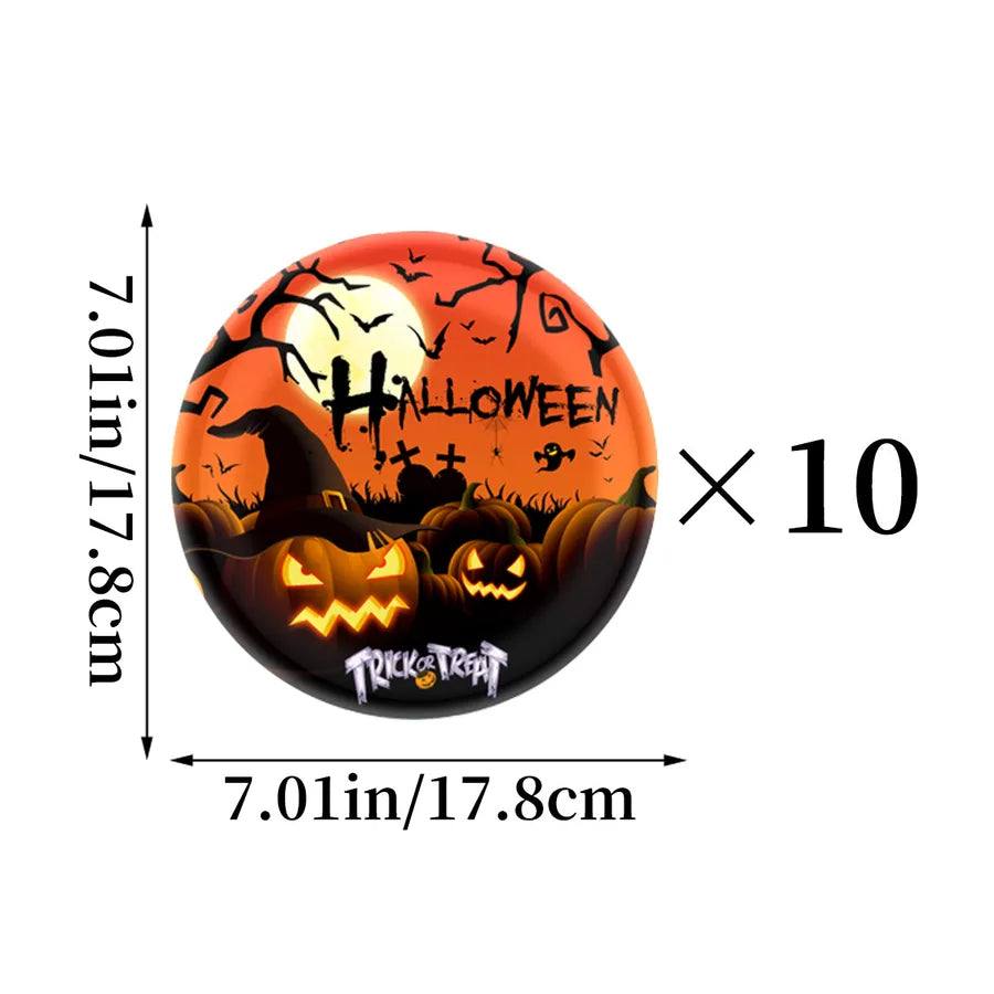 Halloween Cartoon Style Pumpkin Bat 1 Set