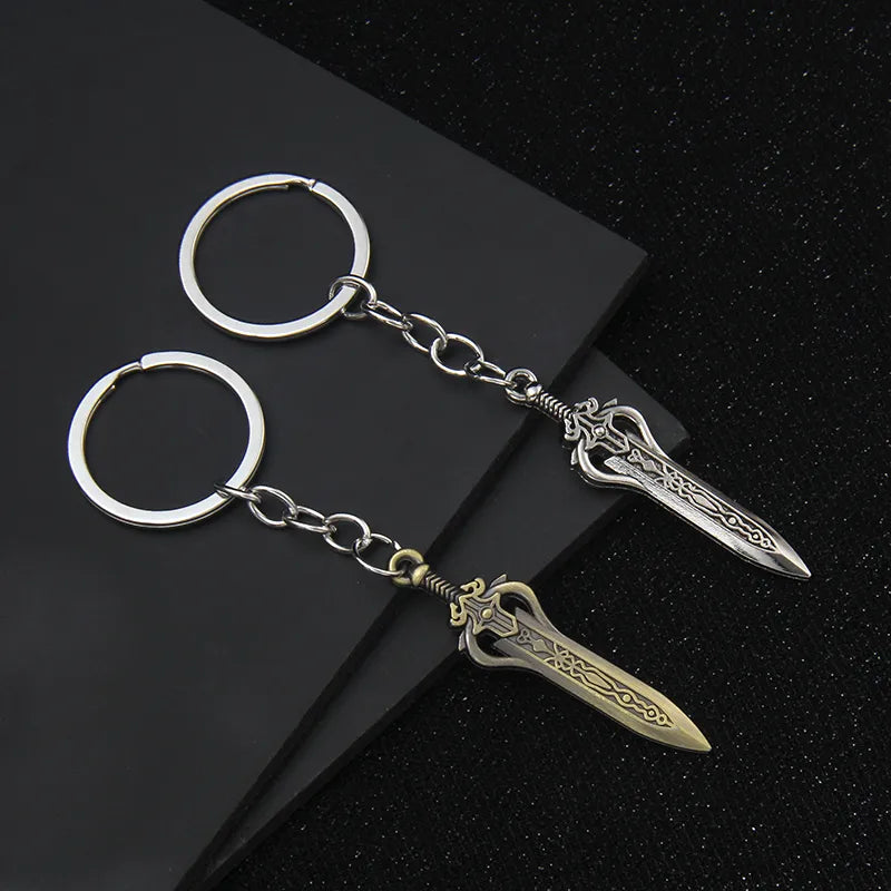Vintage Style Sword Alloy Keychain